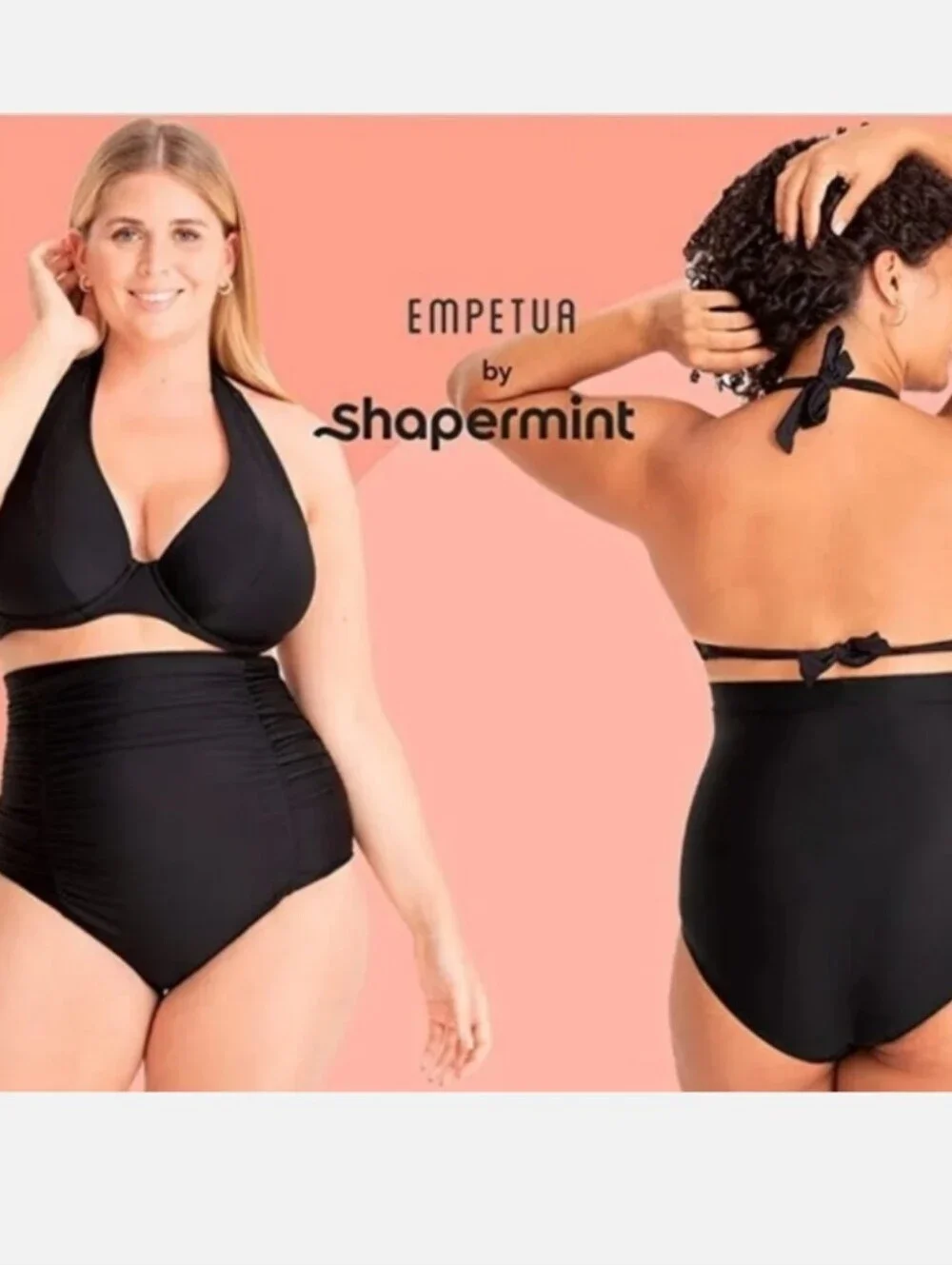 Empetua by Shapermint Full Coverage High-Waisted Control Shapewear Bikini Bottom